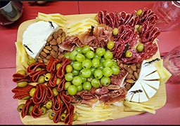 Experiencia boutique con snacks durante los talleres de Creatif