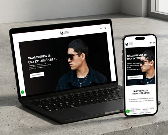 Mockup de sitio web profesional listo para vender